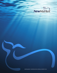 Annual Report  - NewMarket Corporation