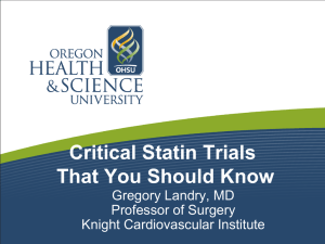 Critical Trials Studying Statin Therapy that you should know