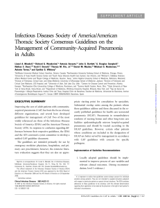 Community-Acquired Pneumonia - Infectious Diseases Society of