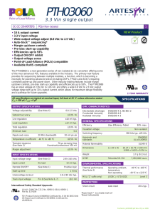 PTH03060 Series - Artesyn Embedded Technologies