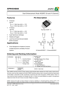 APM4548AK - Anpec Electronics