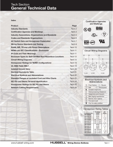 General Technical Data - Lindley Electric Supply