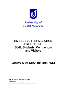 Emergency Evacuation Procedure - University of South Australia