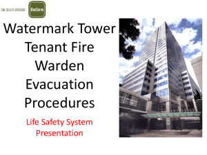 Watermark Tower Tenant Fire Warden Evacuation Procedures