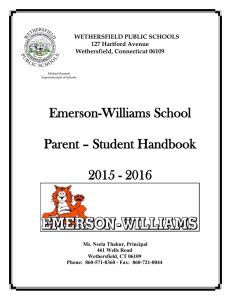 Emerson-Williams School Parent – Student Handbook 2015