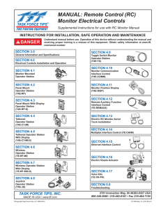 (RC) Monitor Electrical Controls