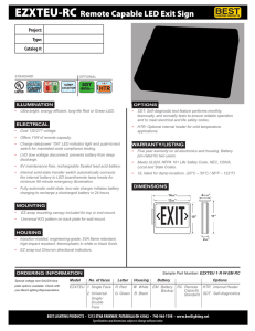 EZXTEU-RC Remote Capable LED Exit Sign