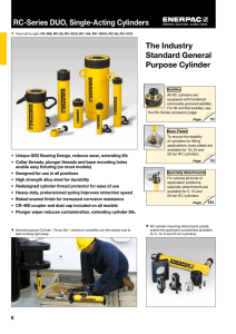 RC-Series DUO, Single-Acting Cylinders The Industry Standard