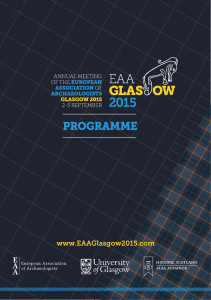 Full programme - EAA Glasgow 2015