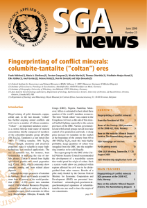Fingerprinting of conflict minerals: columbite-tantalite (“coltan