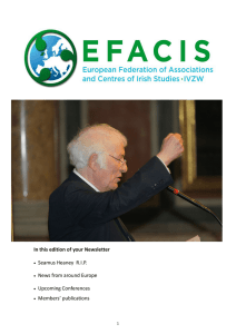 EFACIS newsletter of January