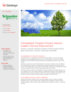 Schneider Electric CASE STUDY