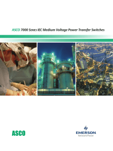 ASCO 7000 SERIES IEC Medium Voltage Power Transfer Switches