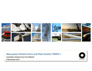Macquarie Infrastructure and Real Assets (“MIRA”)