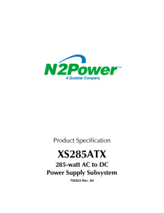 XS285ATX Product Specification