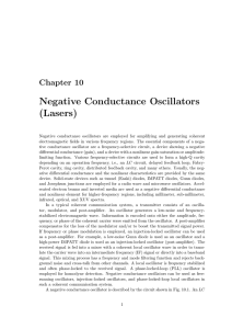 Chapter 10 Negative Conductance Oscillators (Lasers) (PDF 4.6MB)