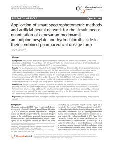 Application of smart spectrophotometric methods and artificial neural