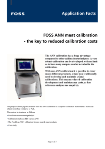 Application Facts FOSS ANN meat calibration