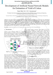 Development of Artificial Neural Network Models for Estimation of