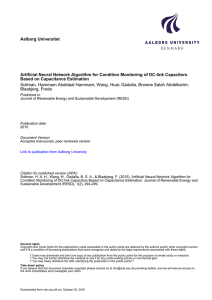 Artificial Neural Network Algorithm for Condition Monitoring of