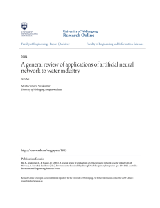 A general review of applications of artificial neural network to water