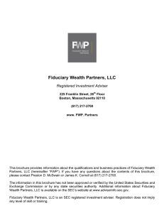 FWP 2015-03 ADV Part II - Fiduciary Wealth Partners