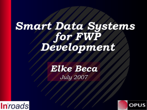 Smart Data Systems for FWP Development