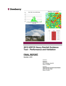 2015 UDFCD Heavy Rainfall Guidance Tool