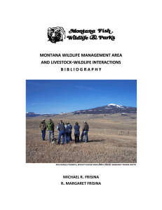 MONTANA WILDLIFE MANAGEMENT AREA AND LIVESTOCK
