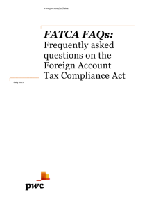 FATCA FAQs - PwC Australia