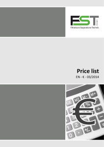 price list FST 2014 Euro