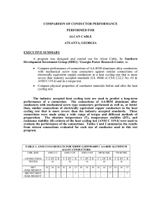 COMPARISON OF CONDUCTOR PERFORMANCE