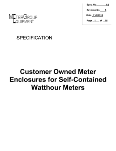 Self-contained Meter Enclosures