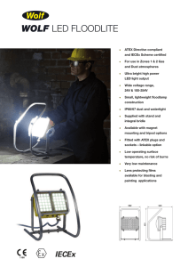 ATEX LED Floodlite Leaflet - Safety Lamp of Houston Inc.
