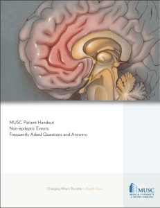 MUSC Patient Handout Non-epileptic Events