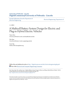 A Multicell Battery System Design for Electric and Plug