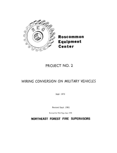 Project 2, Wiring Conversions on Military Vehicles