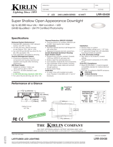Super Shallow Open Appearance Downlight