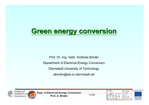 Wind energy conversion