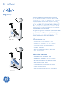 the eBike Ergometer brochure