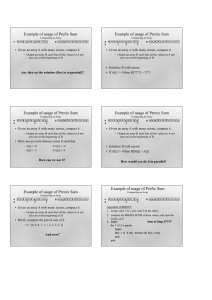 Example of usage of Prefix Sum Example of usage of Prexix Sum