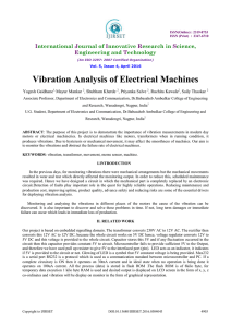 Vibration Analysis of Electrical Machines