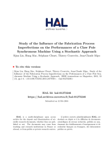 Study of the Influence of the Fabrication Process Imperfections