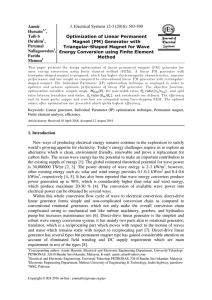 Optimization of Linear Permanent Magnet (PM)