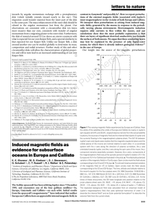 Induced magnetic fields as evidence for subsurface oceans in