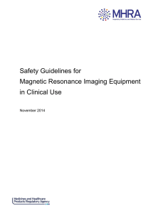 MHRA Safety Guidelines for Magnetic Resonance Imaging