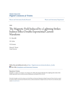 The Magnetic Field Induced by a Lightning Strikes Indirect Effect