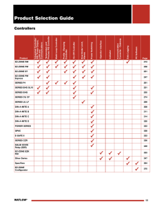 Controller Selection Guide