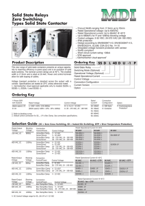 Solid State Relays Zero Switching Types Solid State Contactor