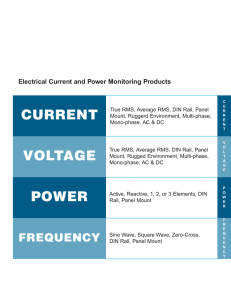 True RMS AC Current Transducer